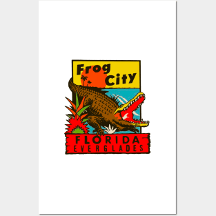 Vintage Florida Everglades Decal Posters and Art